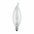 Brightbomb 05106 25 Watt Candelabra Decorative Flame Tip Bulb - BR149664